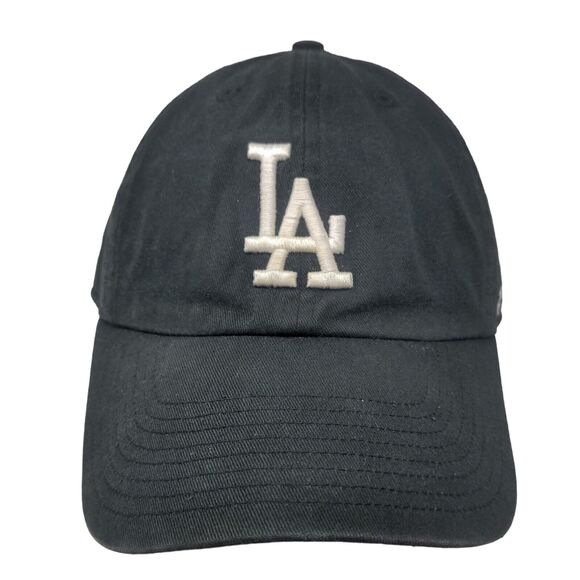 '47 Brand Men's Slideback Hat Black OSFM Embroidered LA Dodgers Logo - Picture 1 of 9